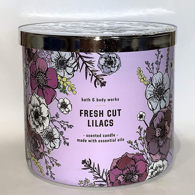 Fresh Cut Lilacs 3 Wick Candle 14.5 oz. New 2020