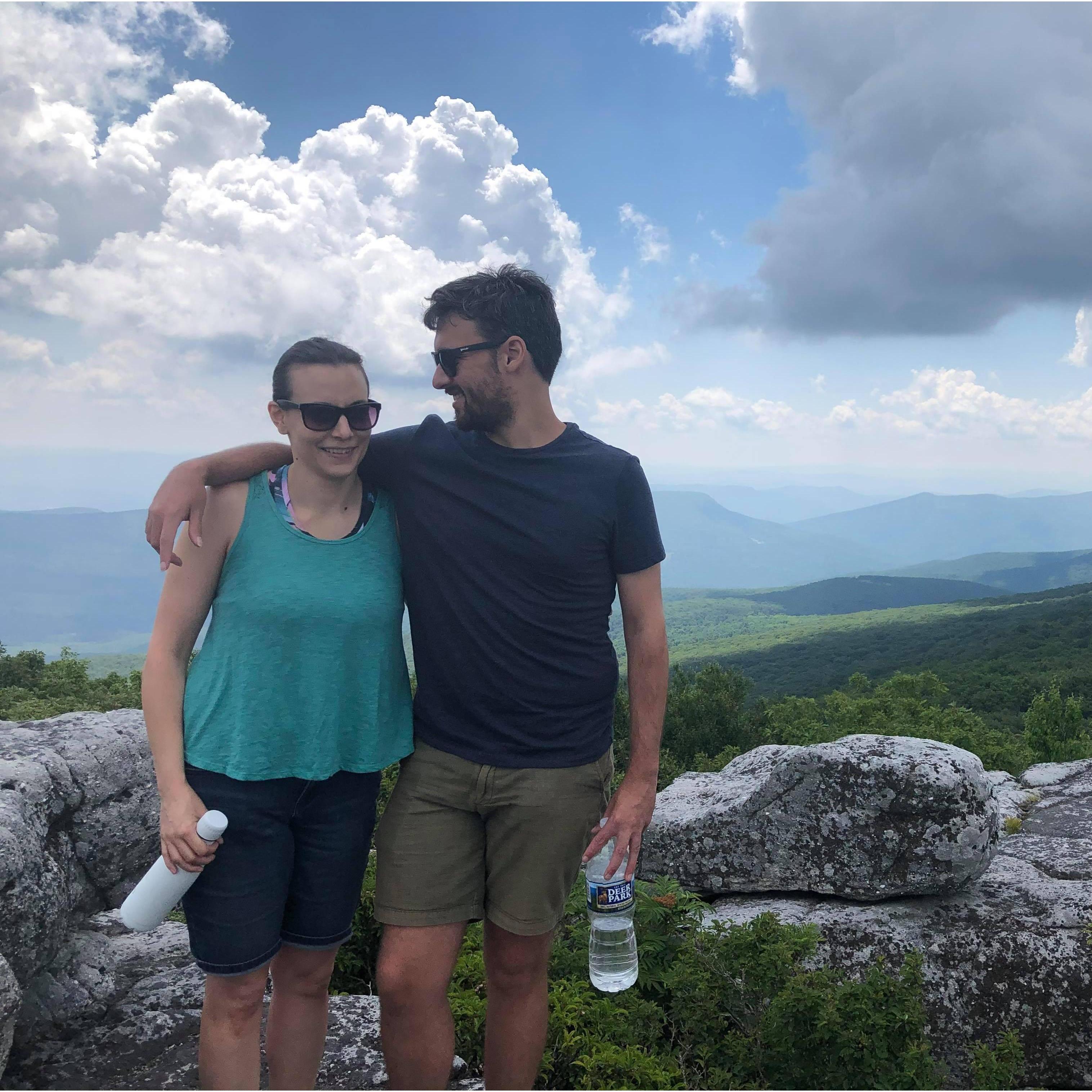 The one time we went hiking together. Dolly Sods, WV, 2020.