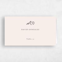 Beige Wedding Place Card - Marnina