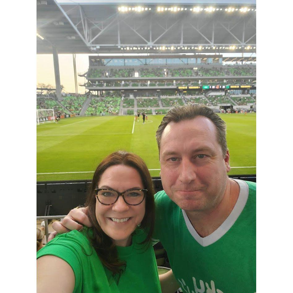 At our first Austin FC game!