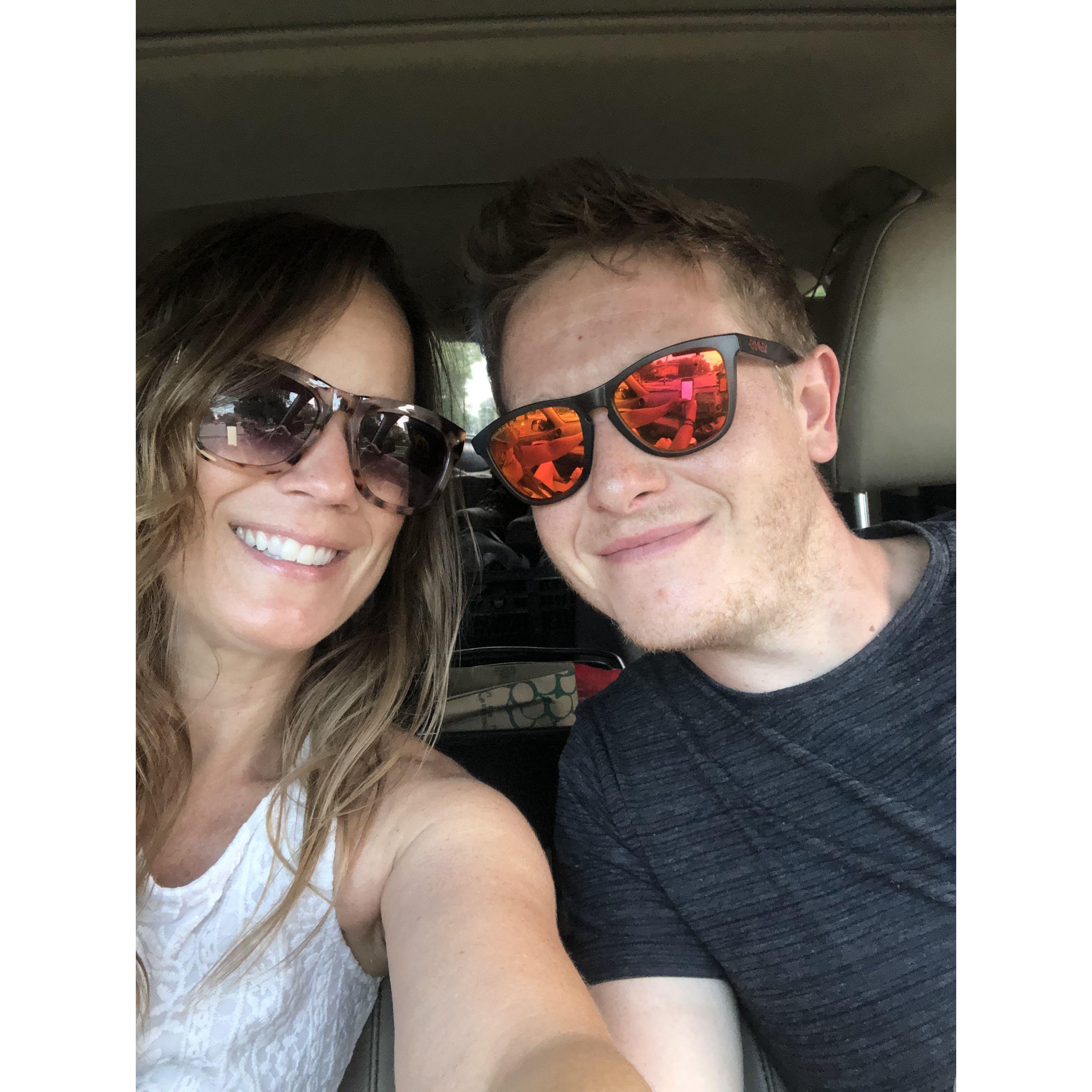 Cruising around, going to adventure somewhere.