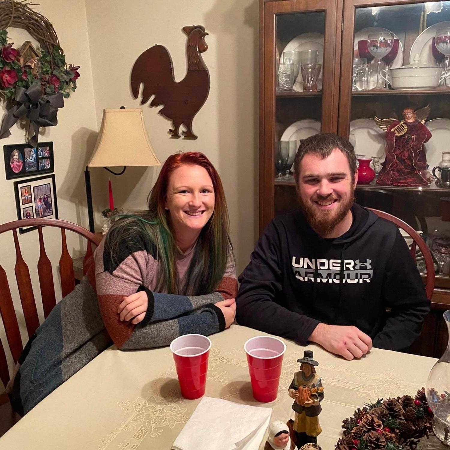 Our first holiday together and first photo together.