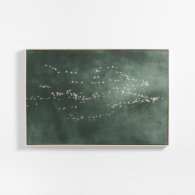 "Heading South" Green Canvas 51"x35" Wall Art Print