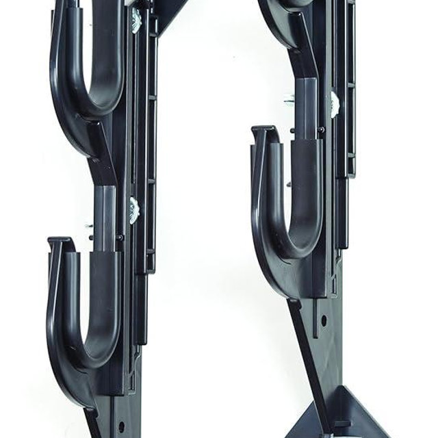 Allen Company Molded Truck Gun Rack for Rear Window - Gun Holder for Two Shotguns, Rifles, Bows, or Tools - Gun and Hunting Accessories for Car or Wall Mount - Adjustable 9.5"-16.5" , Black
