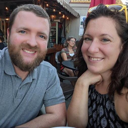 On our Lake George trip... before he popped the question.