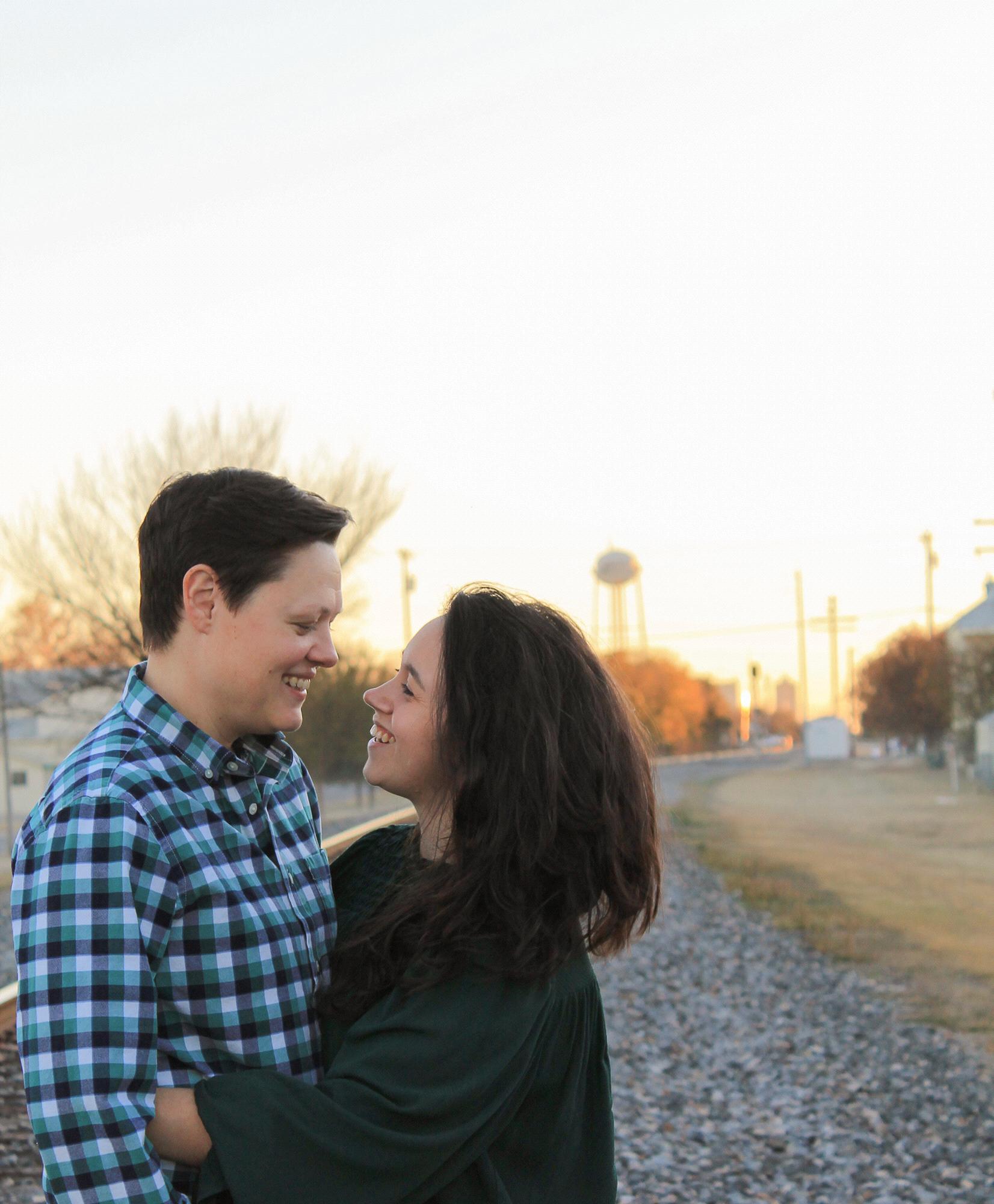 On the Buda train tracks with Faith!