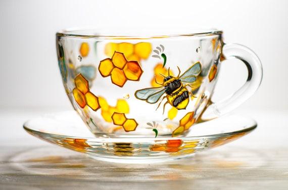 Bee Tea Cup / coffee cup and Saucer