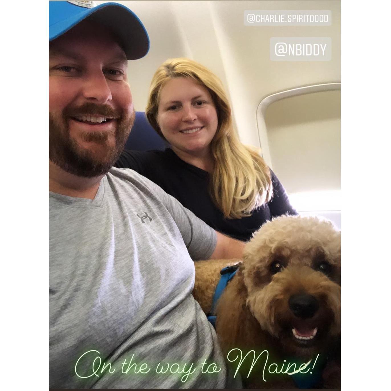 Charlie's first plane ride!