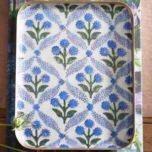 Printed Archival Tray, Small, Blue