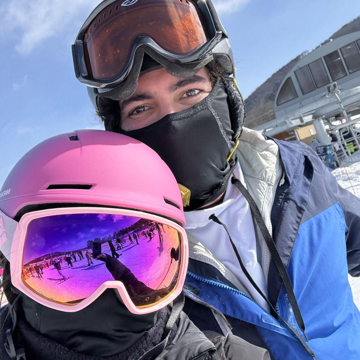 Grant's first time skiing!