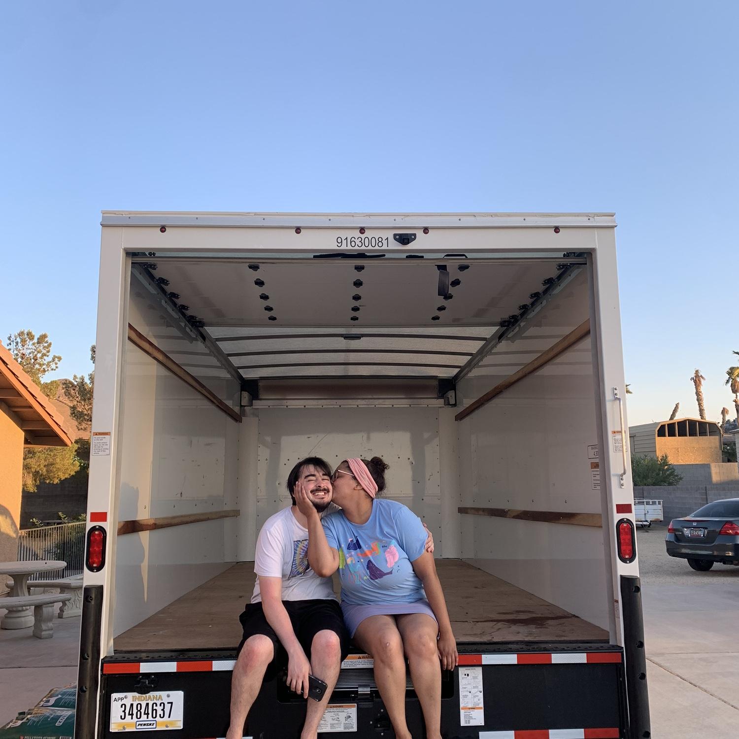 Empty U-Haul after moving across the country from CT to NV. (June 2023)