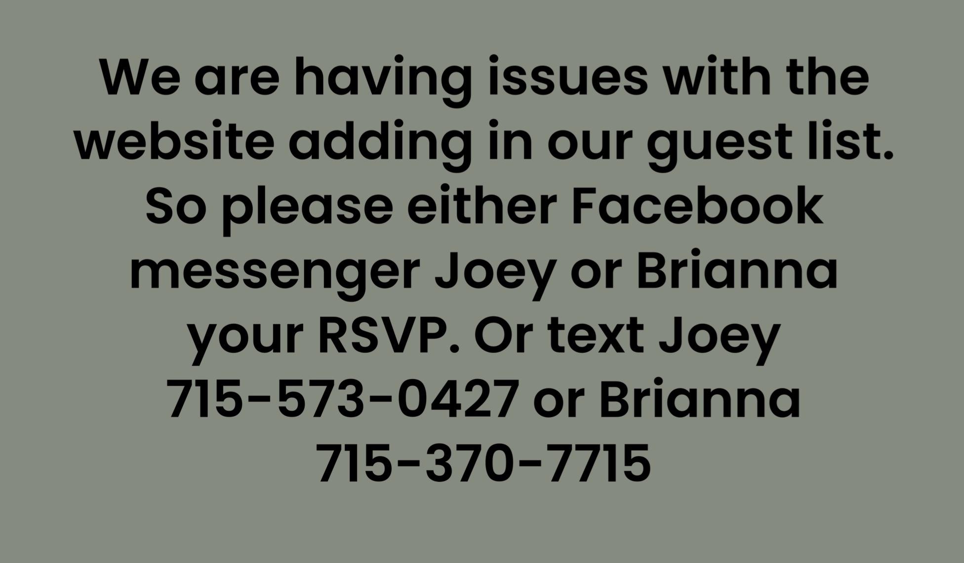 The Wedding Website of Brianna Yanish and Joey Sazama
