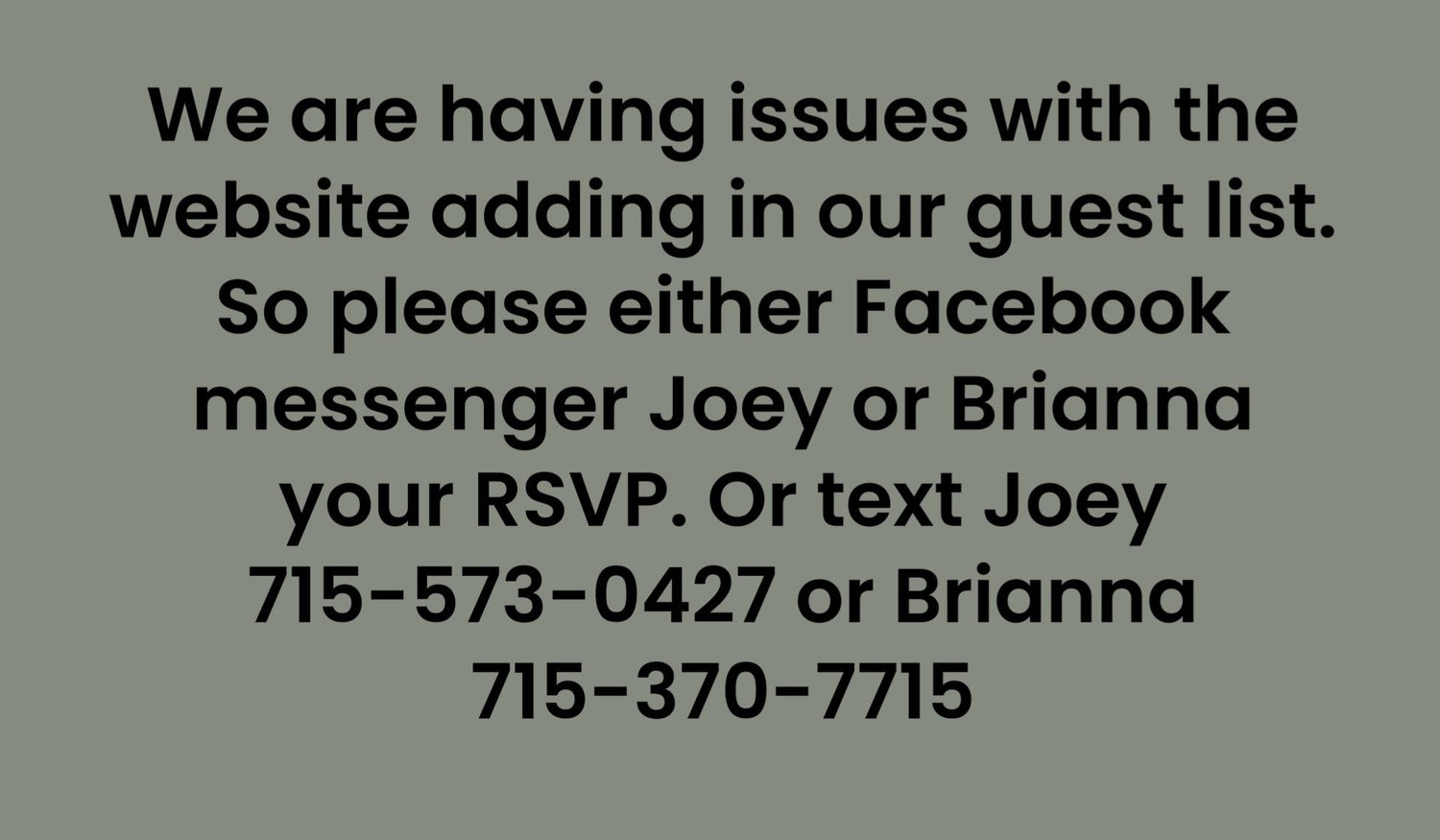 The Wedding Website of Brianna Yanish and Joey Sazama