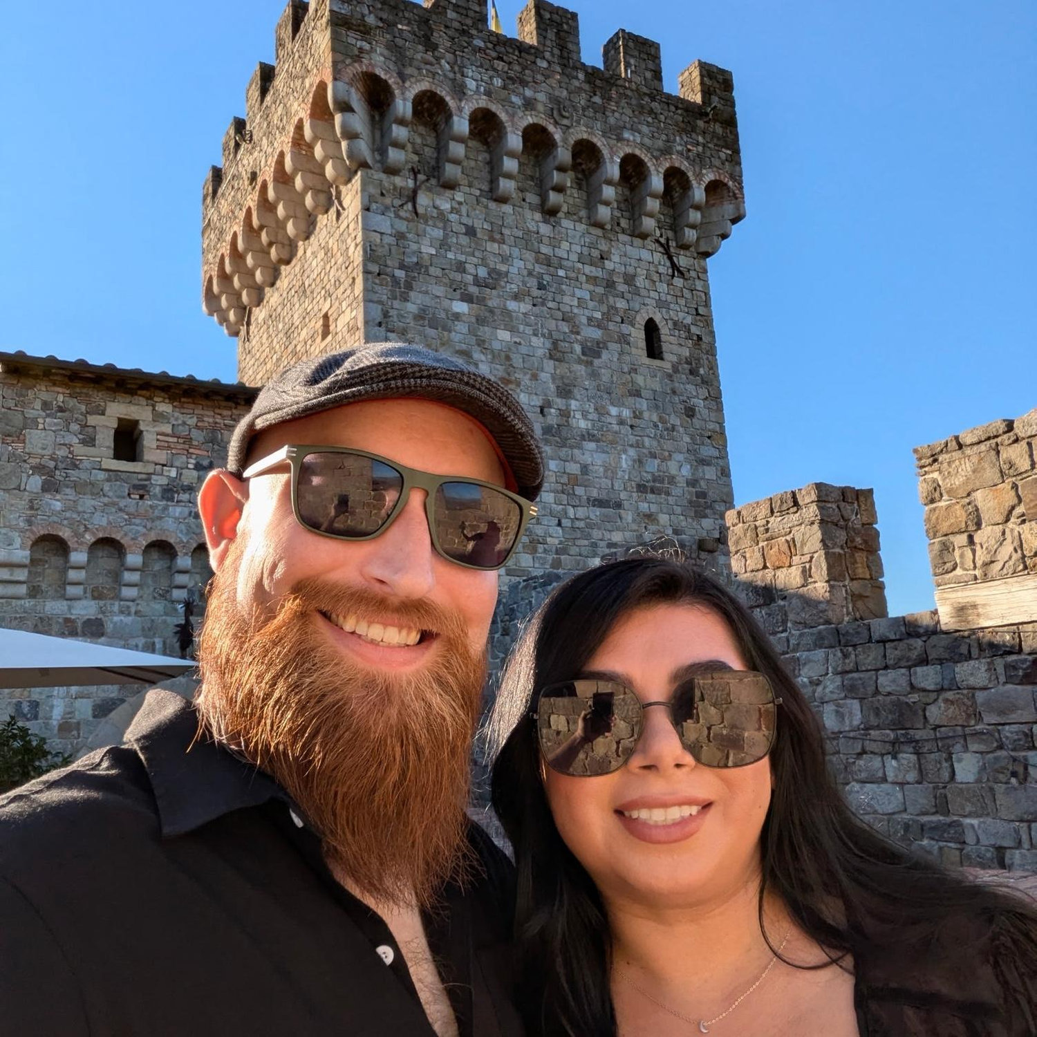 Where he got down on one knee! The Castillo de Amarosa