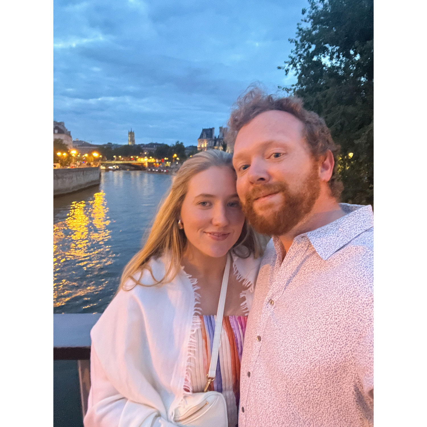 July 22, 2025 by the Seine on our last night in Paris, France.