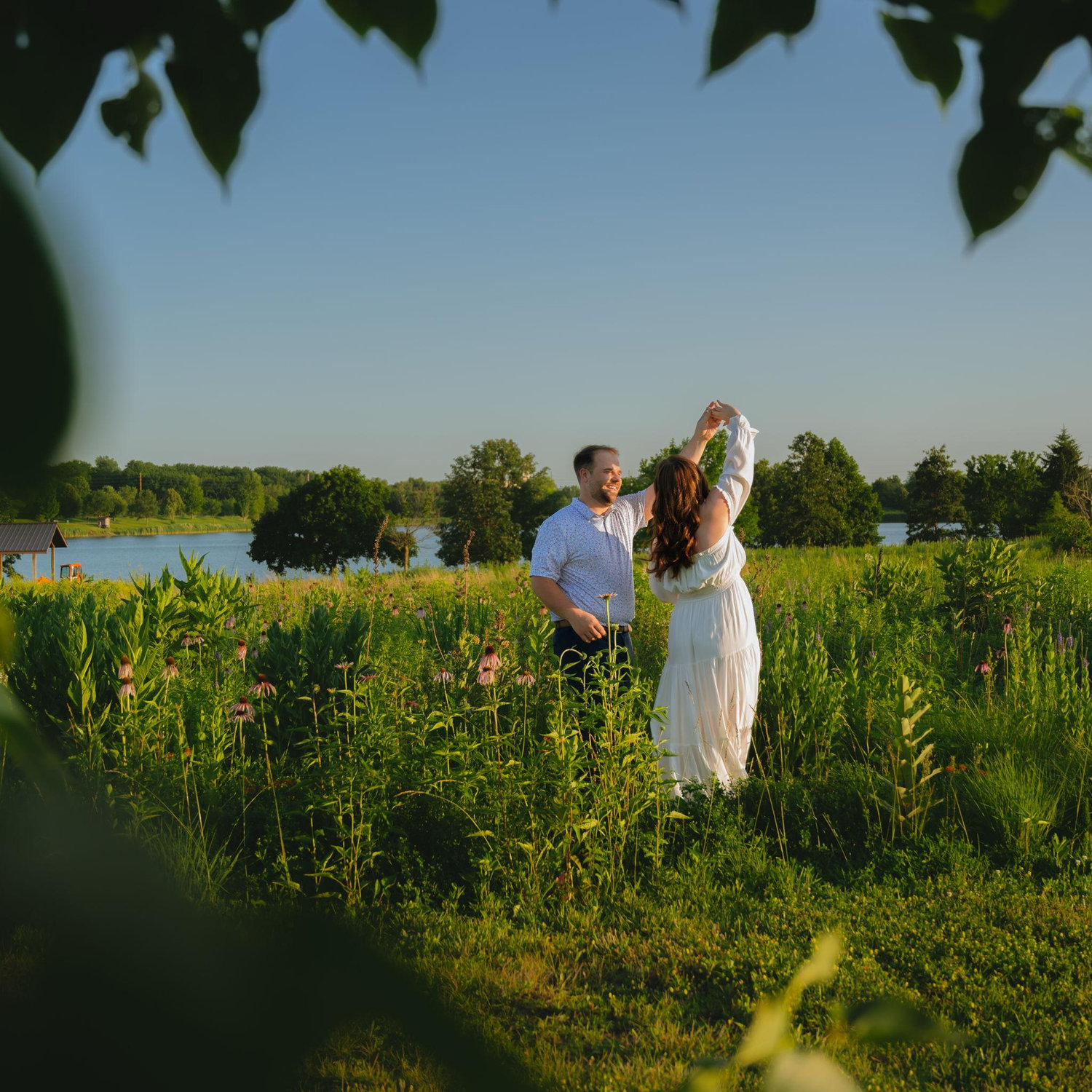 Engagement photo shoot with our wedding photographer!