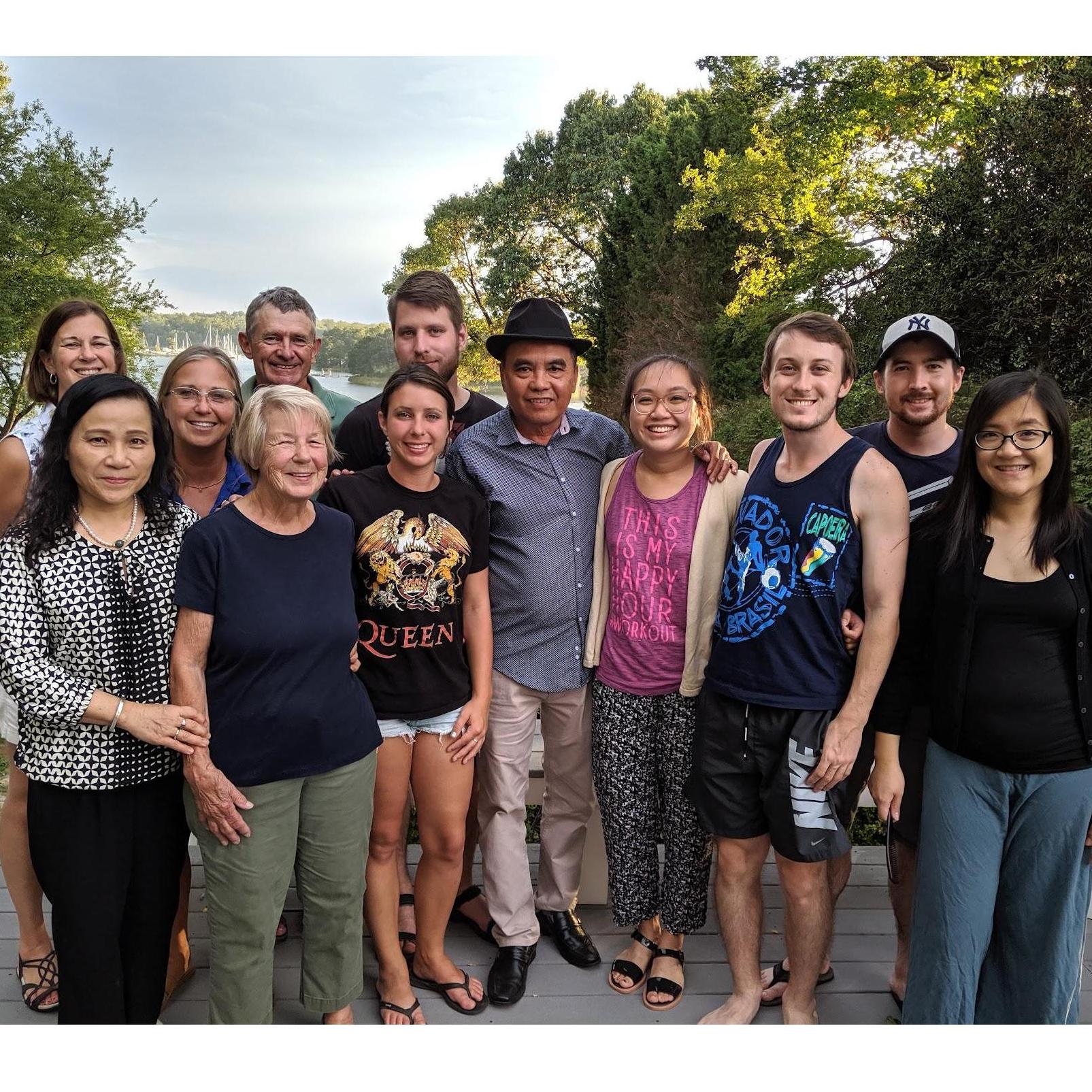 Nhi's parents met Nathan's extended family for the first time at Grammie's home (where we are getting married at!) (September 2019, Pasadena, Maryland)