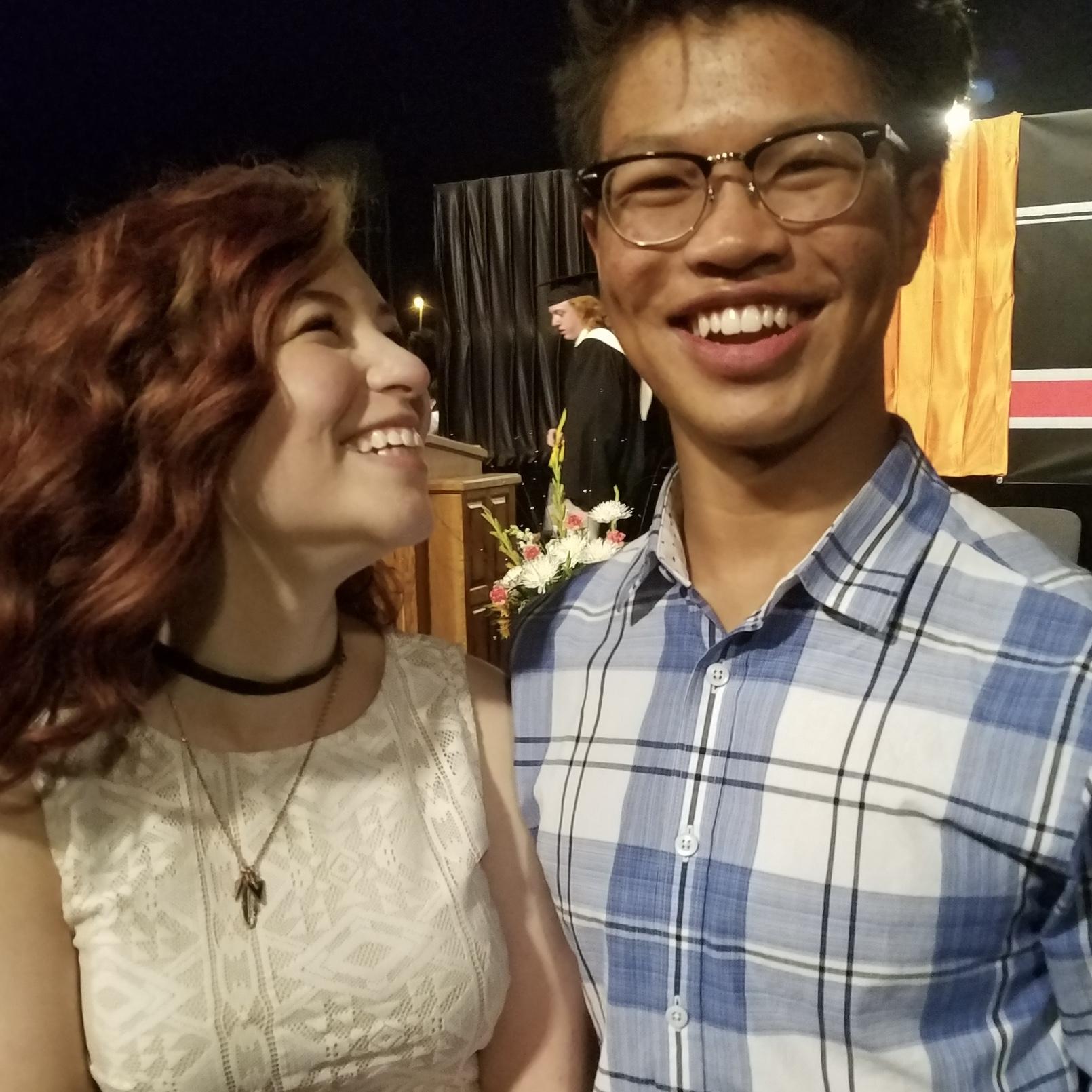 Attending Matthew's and Aunelle's graduations in 2017