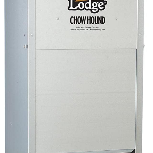 Little Giant Galvanized Steel Chow Hound Dog Feeder, 25Lb