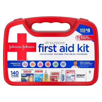 Johnson & Johnson All Purpose First Aid Kit - 140ct
