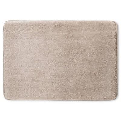 Velveteen Memory Foam Bath Rug - Room Essentials™ [GRAY]