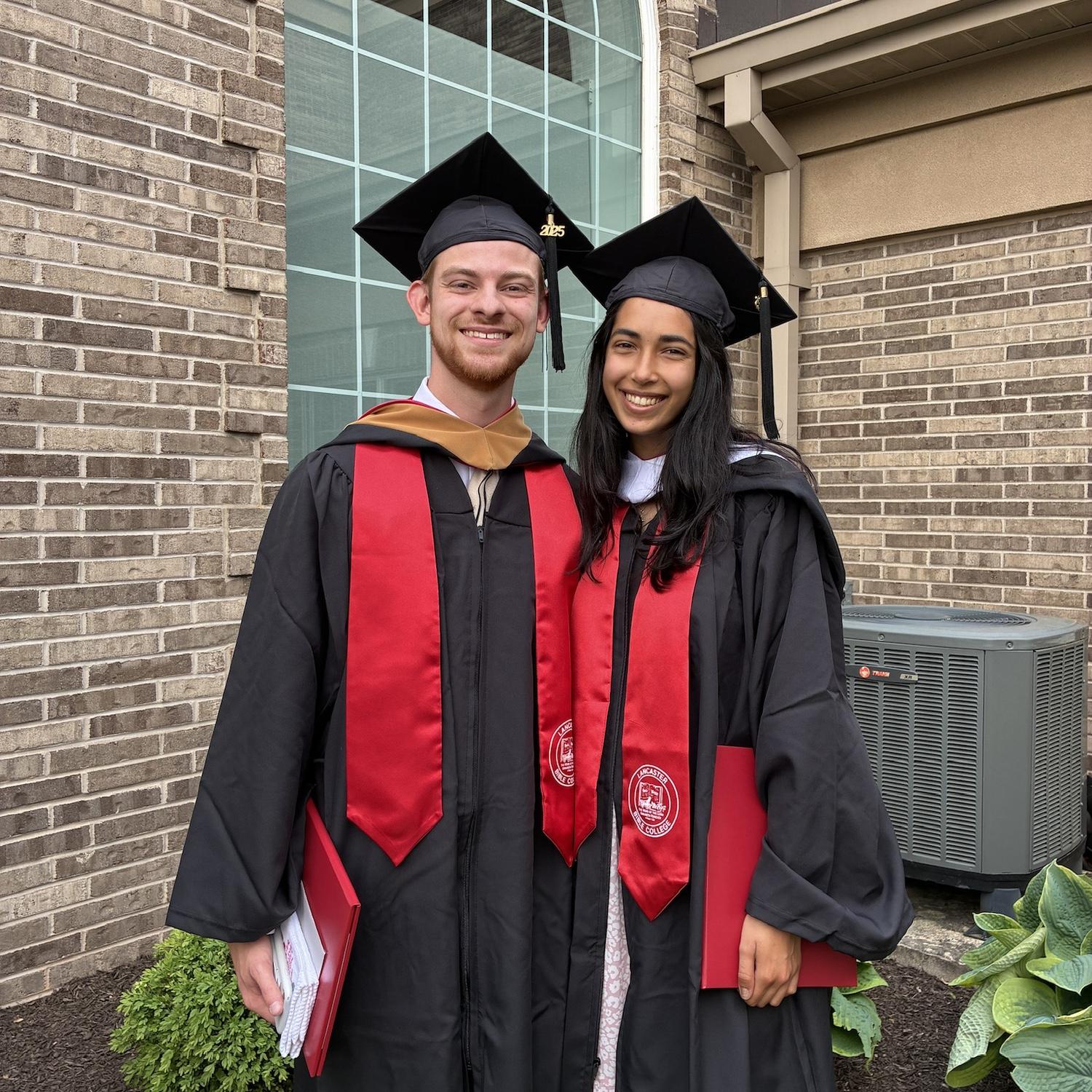 May 5th, 2025 - We graduated!!
- we both graduated together with our Bachelors Degrees! Jaden majored in Business Administration and Genevieve majored in Children & Family Ministry!