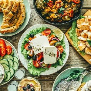 Honeymoon Dinner in Greece