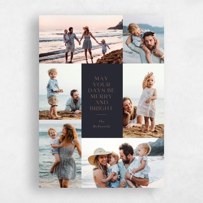 Ebony, Black Holiday Card - Nostalgia Portrait