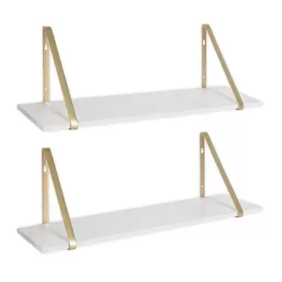 Kate and Laurel™ Soloman Accent Shelves in Grey (Set of 2)