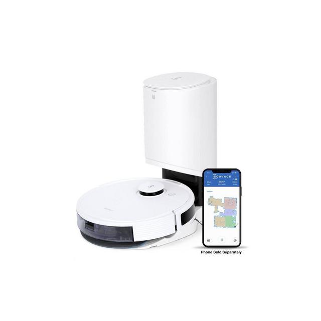 Ecovacs DEEBOT N8+ Laser Mapping Vacuuming and Mopping Robot with Self Empty - White