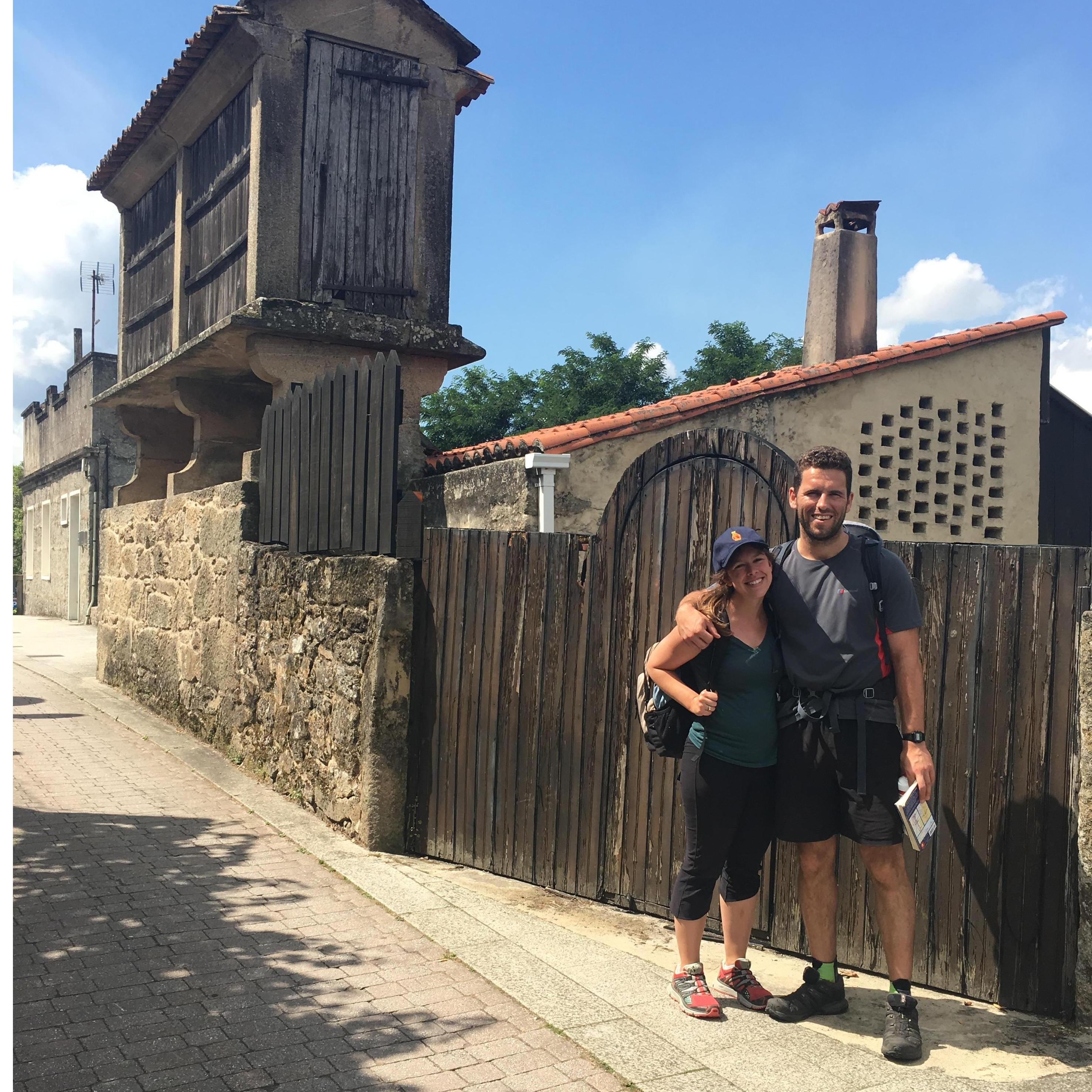 Several days into the Camino--Tom is a barbarian bearded man! 2017