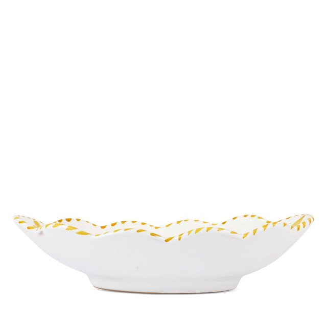 VIETRI Arezzo Yellow Oval Bowl