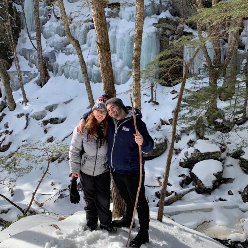 Snow hike at Purgatory Falls 2018