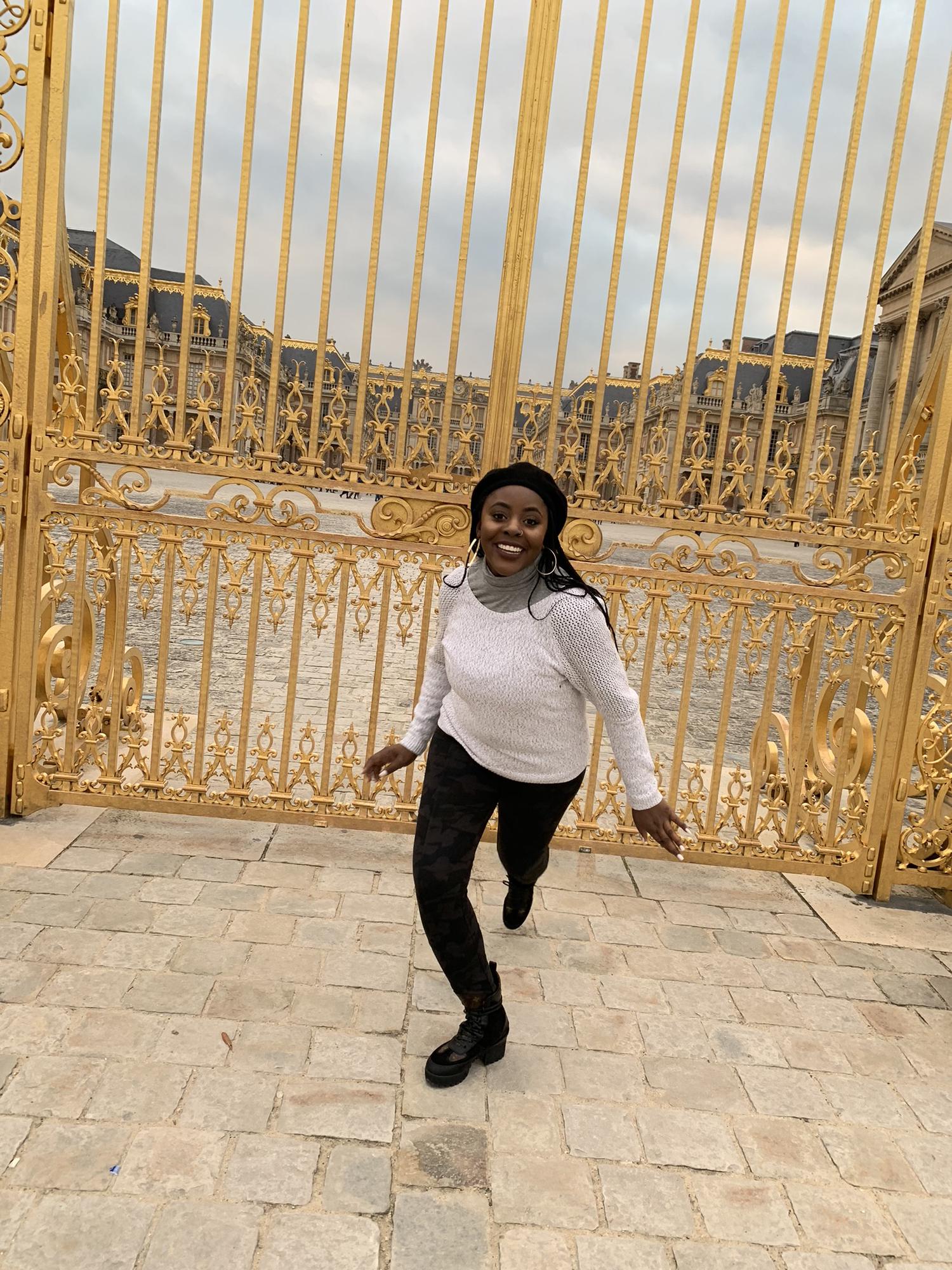 Golden Gate of the Palace of Versailles in France