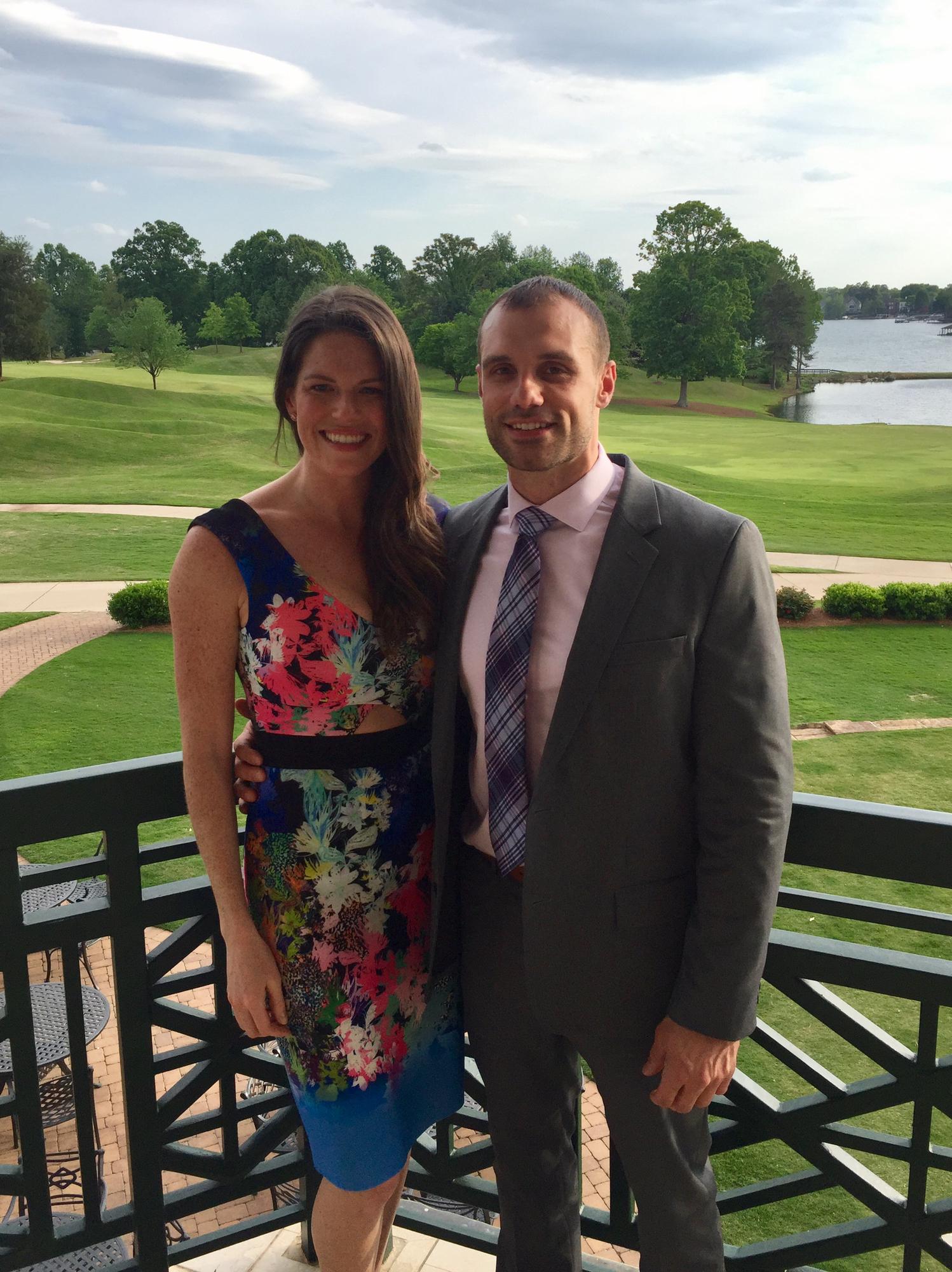 First trip together to a friend’s wedding at Lake Norman, NC in April 2017.