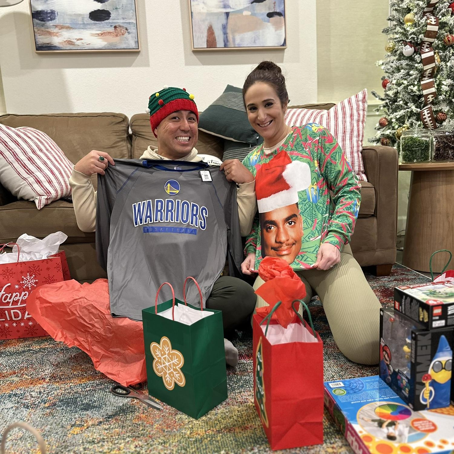 Christmas sweater fun with our family