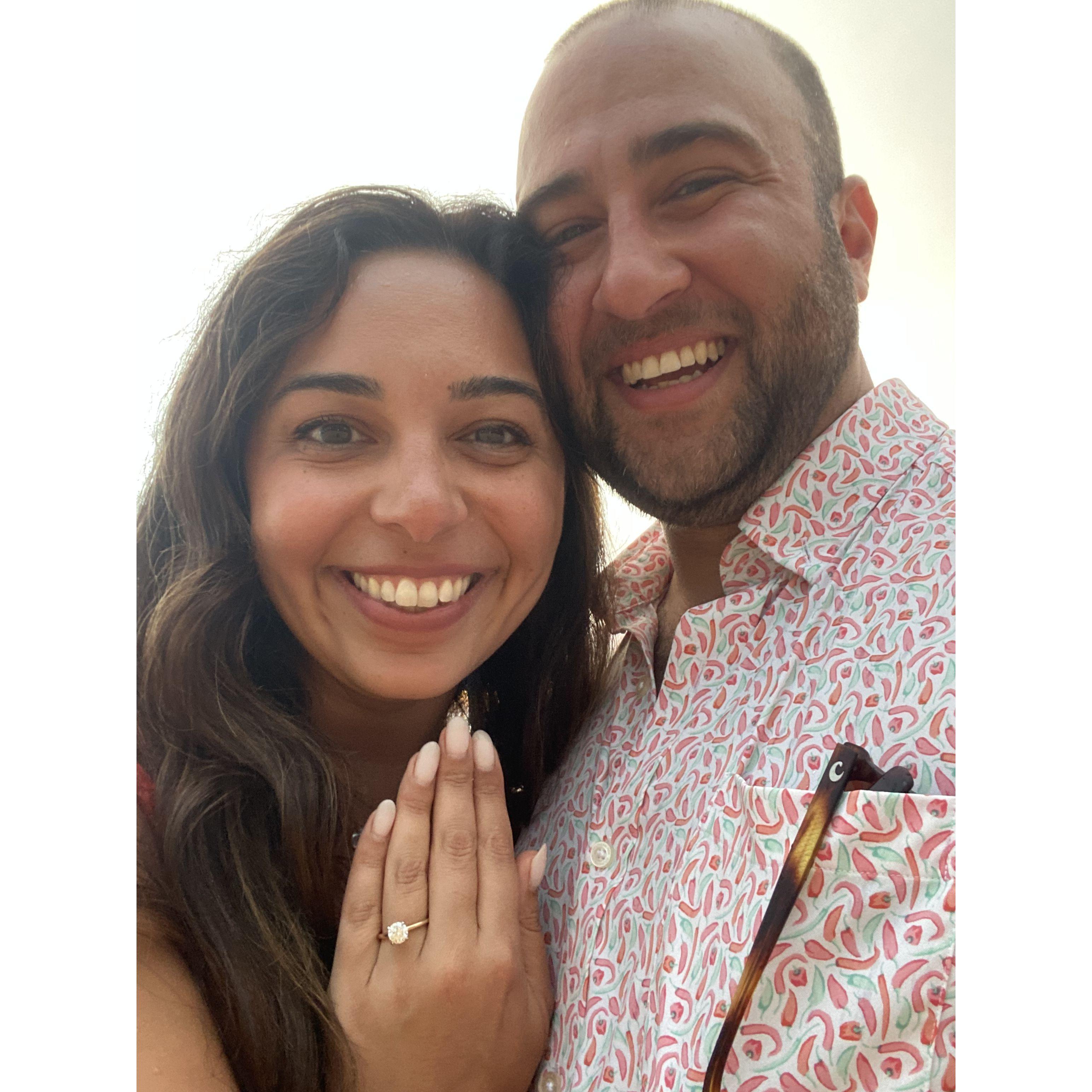 Right after the proposal