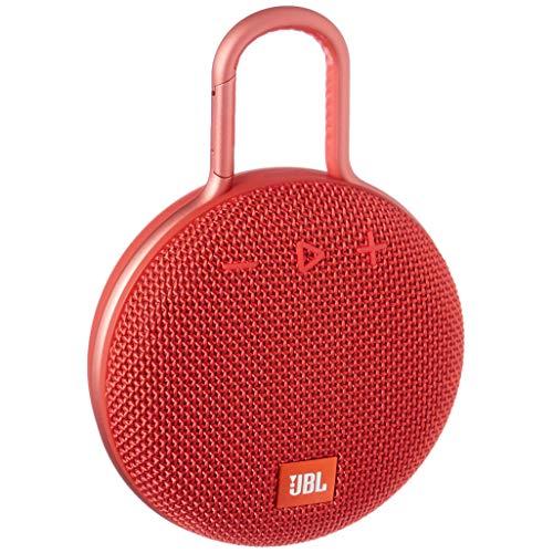 JBL Clip 3 Waterproof Portable Bluetooth Speaker - Red