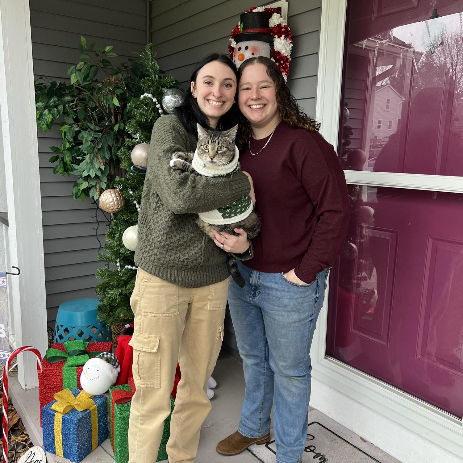 December 2, 2023: Family photo with Lynx.