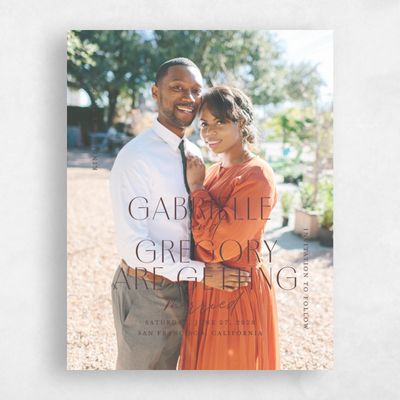 Chocolate, Brown Wedding Save the Date - Brooklyn Photo