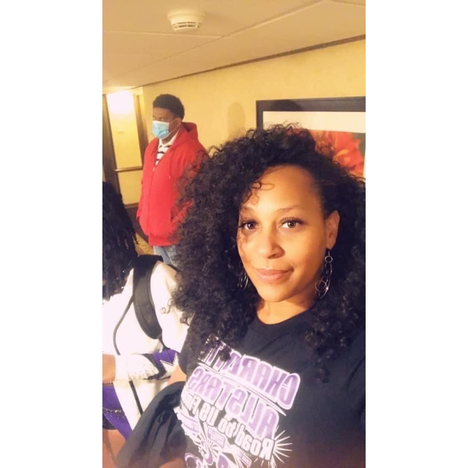 Cheer competitions are NOT his thing... but he accompanied us to Louisville anyway :)