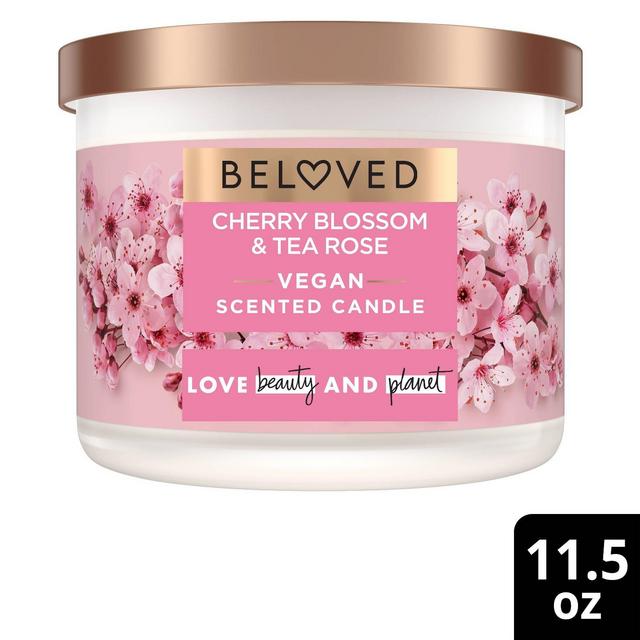 Beloved Cherry Blossom & Tea Rose 2 Wick Candle - 11.2oz