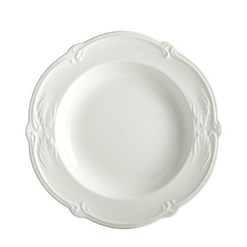 Gien Rocaille Blanc S/4 Soup Plates