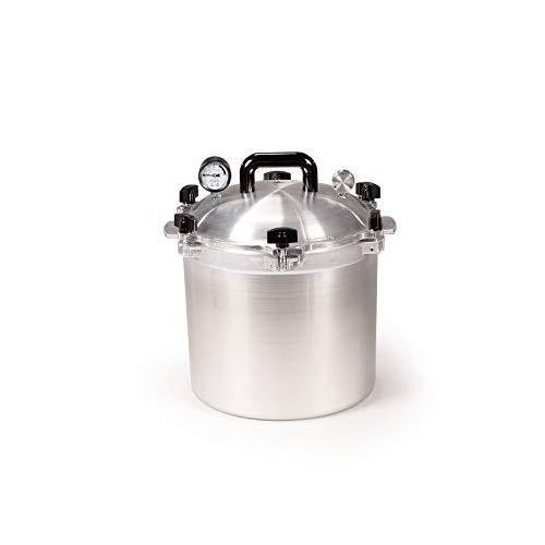 All American 921 Canner Pressure Cooker, 21.5 qt, Silver