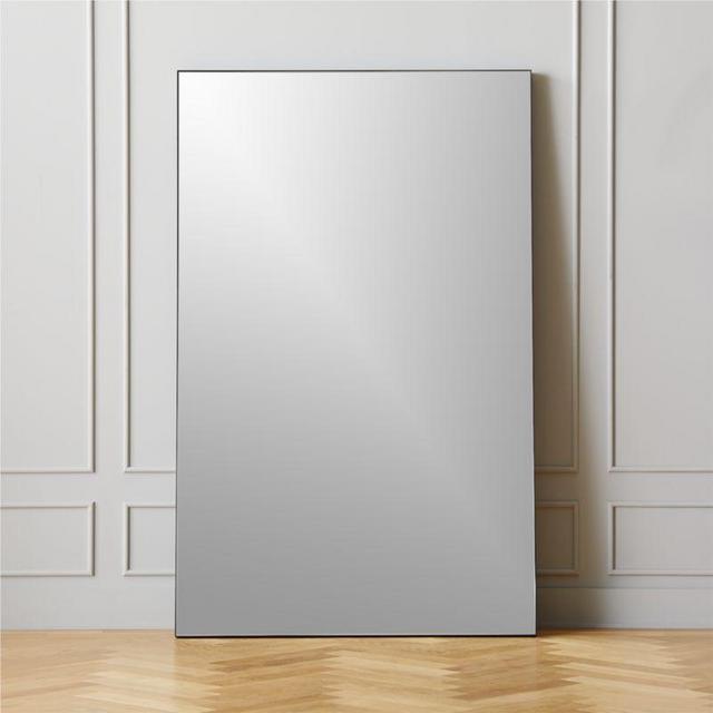 Infinity Black Floor Mirror 48"x76"