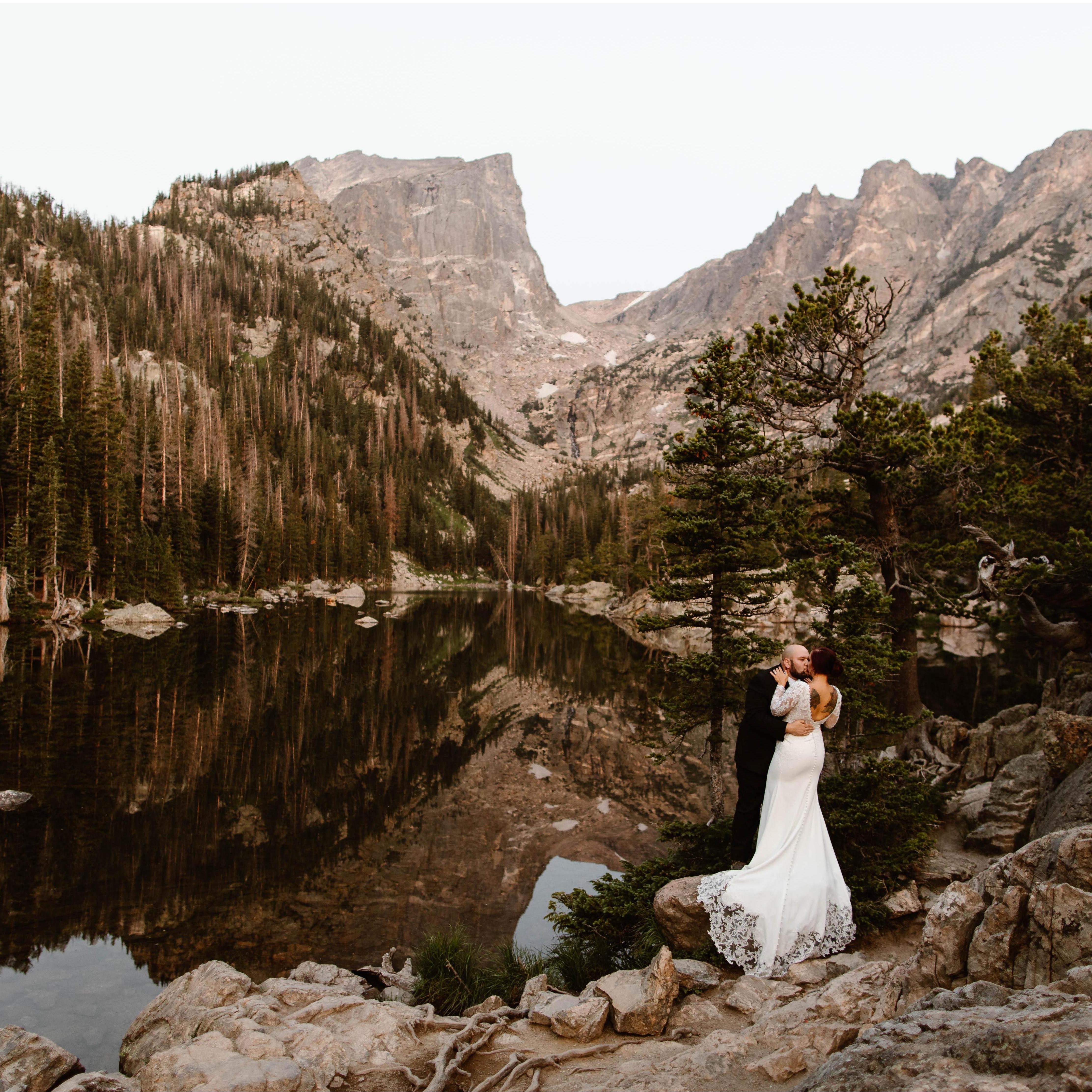 The weather was perfect for our sunrise hike to Dream Lake on July 27, 2021.