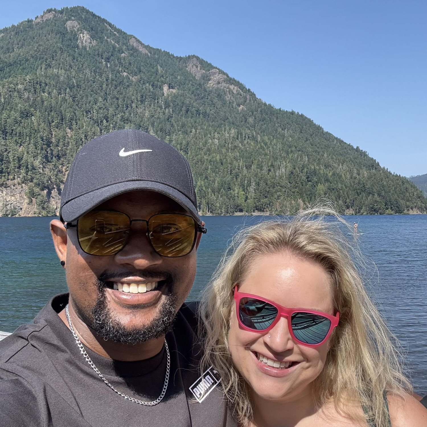 Our getaway to Lake Crescent where Sabelo learned to kayak