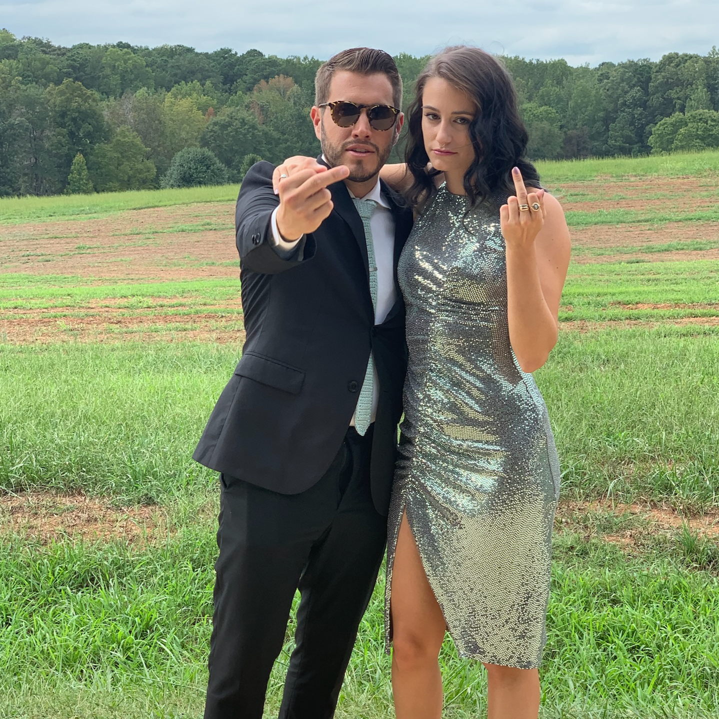 At Daniel and Victoria's wedding in North Carolina
