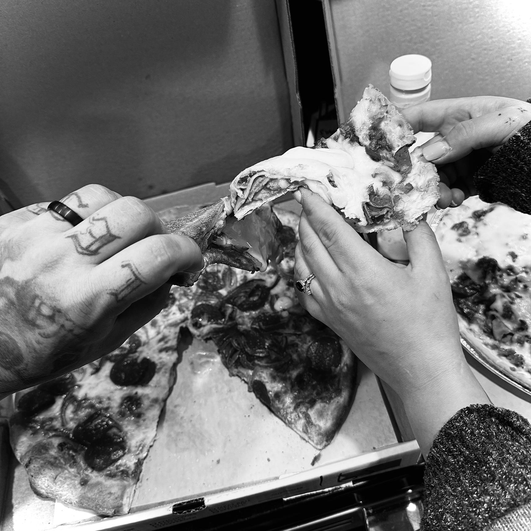 First meal as Mr. & Mrs. 🥂