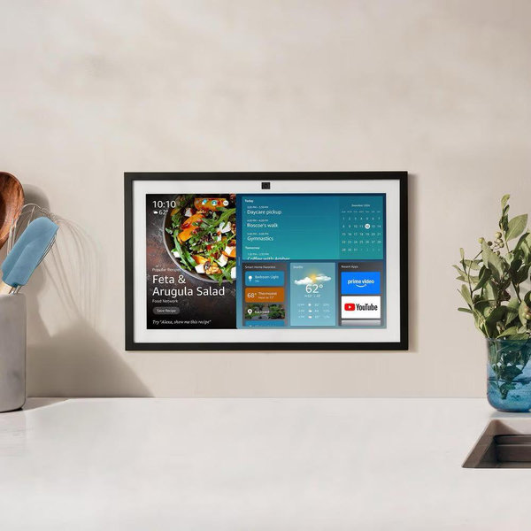 Amazon Echo Show 15 (newest model), Full HD 15.6" kitchen hub for home organization, with built-in Fire TV and Alexa